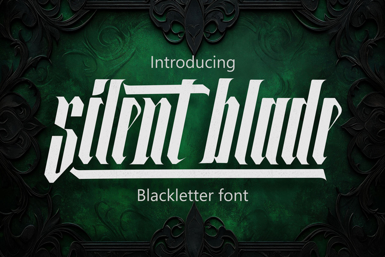 Silent Blade - Modern Blackletter Font
