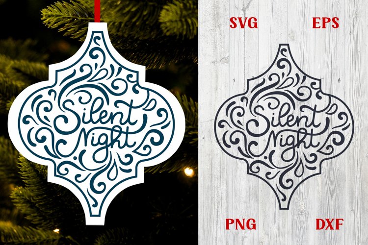 silent nights arabesque svg