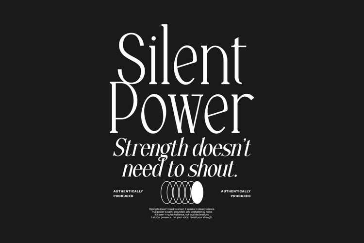 Silent Power Urban Typography T-shirt Design
