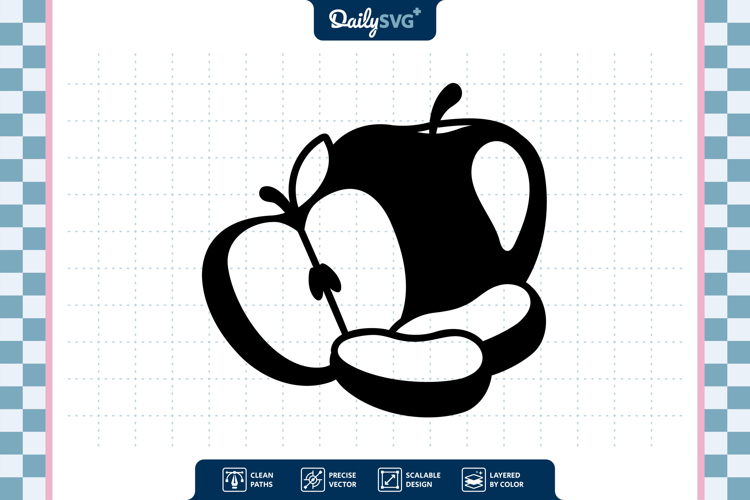 Apple Fruit SVG - Autumn Cut File
