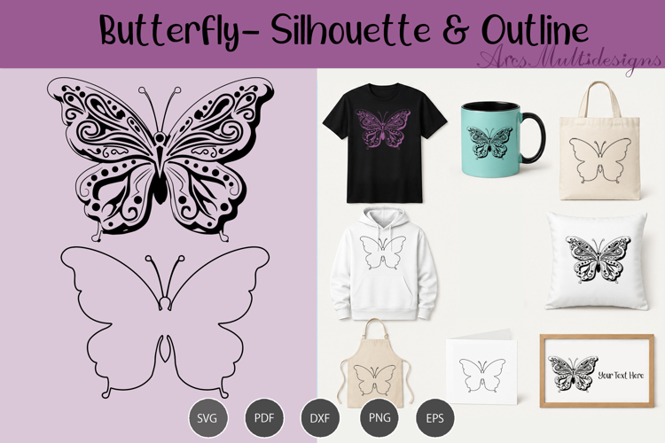 Butterfly Outline SVGs