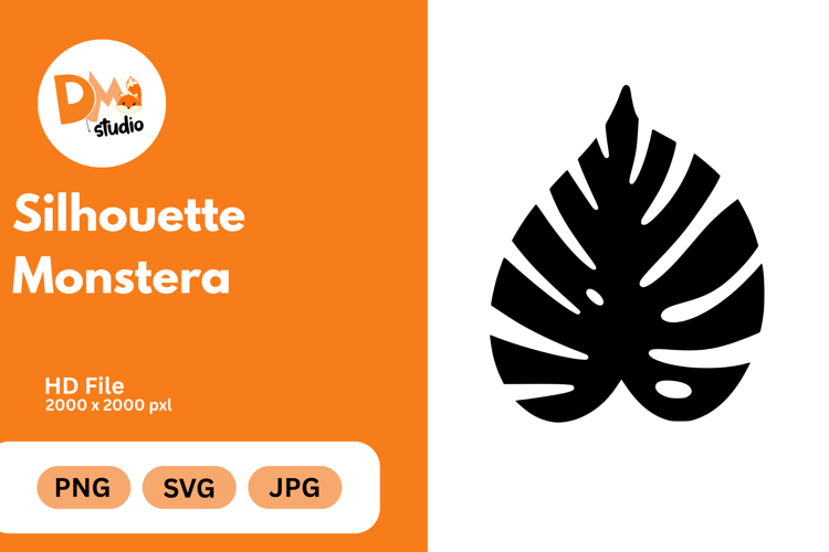Monstera Silhouette Image 19