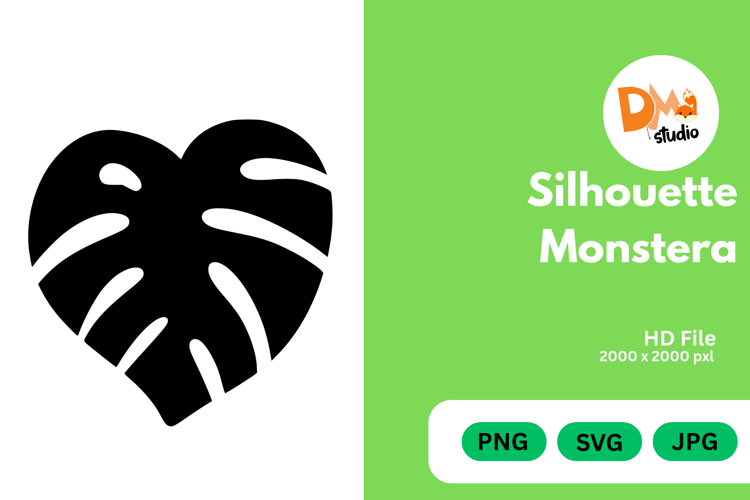 Monstera Silhouette Image 11