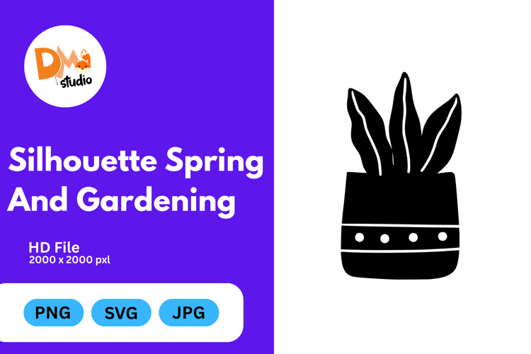 Silhouette Spring and Gardening