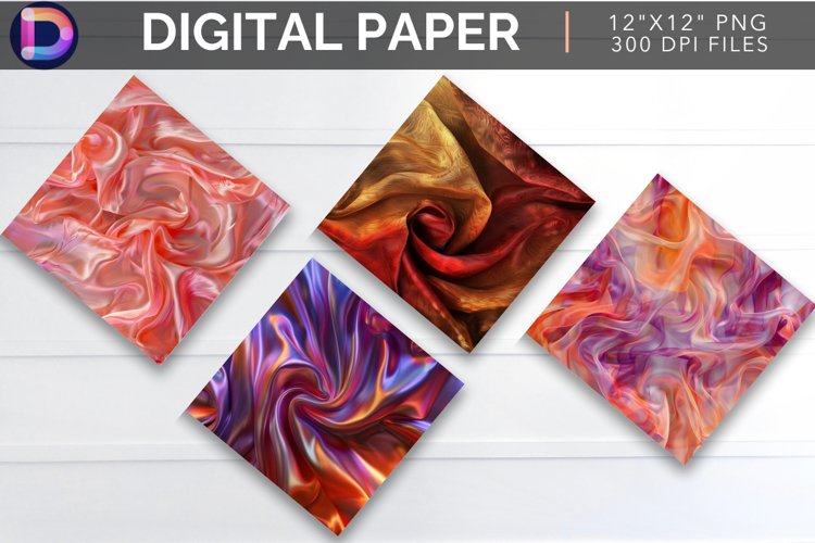 Silk Fabric Digital Paper example image 1