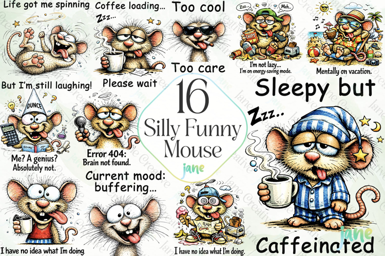 Silly Funny Mouse Bundle