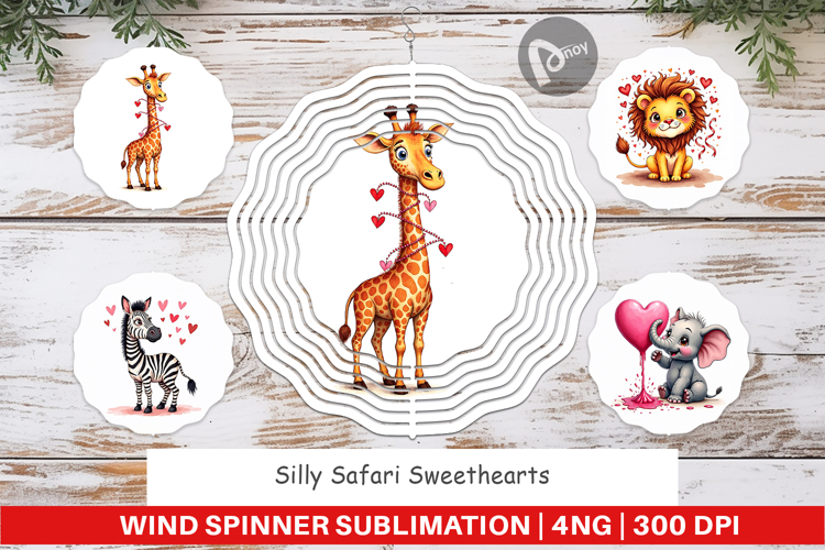 Silly Safari Wind Spinner