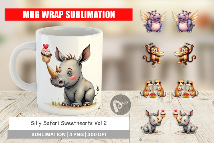 Silly Safari Mug Wrap