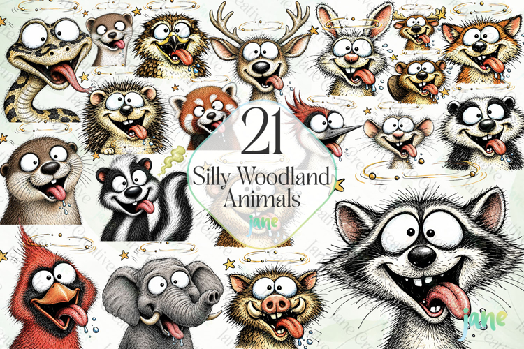 Silly Woodland Animals Bundle