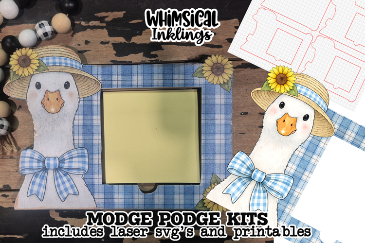 Silly Goose Note Holder Modge Podge SVG