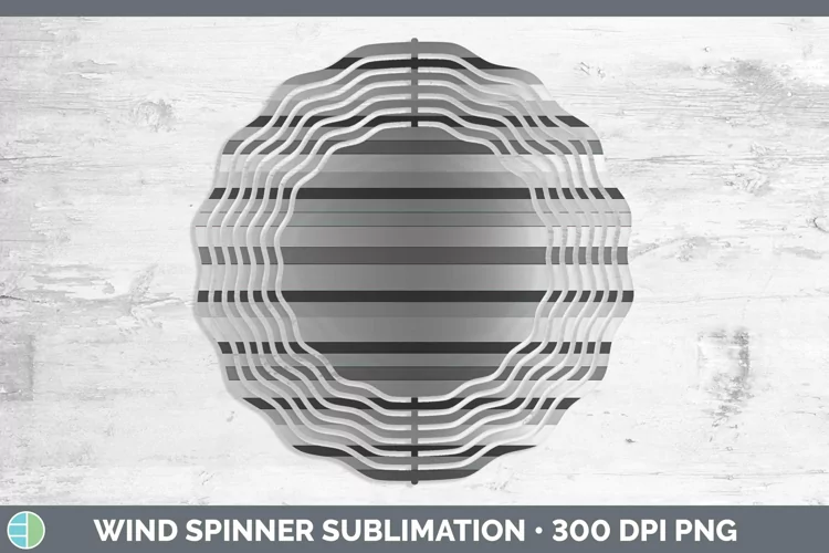 Silver Wind Spinner | Sublimation Spinner Designs
