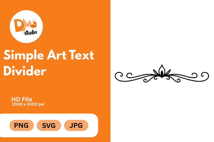 Simple Art Text Divider example image 1