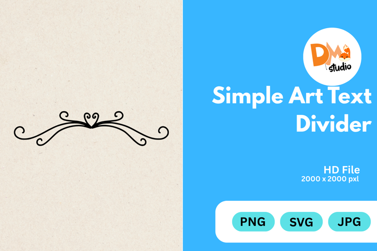Simple Art Text Divider
