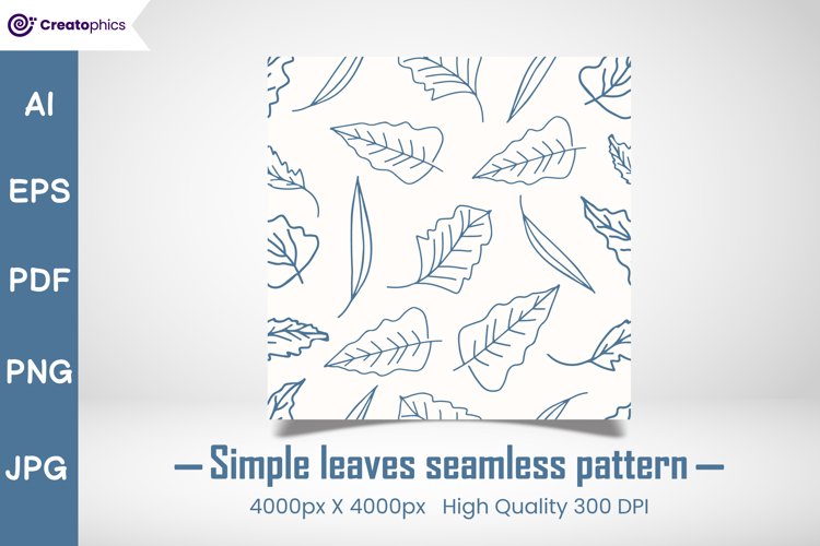 leaves seamless pattern, leaves seamless digital paper, leaves printable paper, textile repeat,