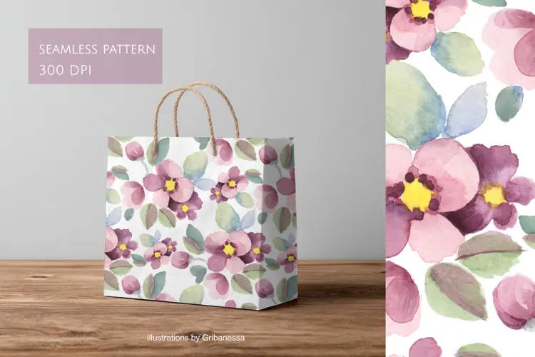 Simple Lilac Floral Pattern