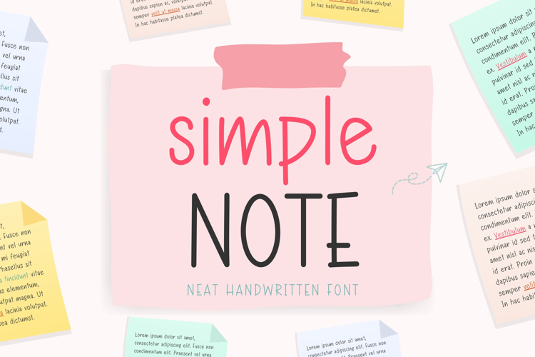 Simple Note - Handwritten Font with Multilingual Support