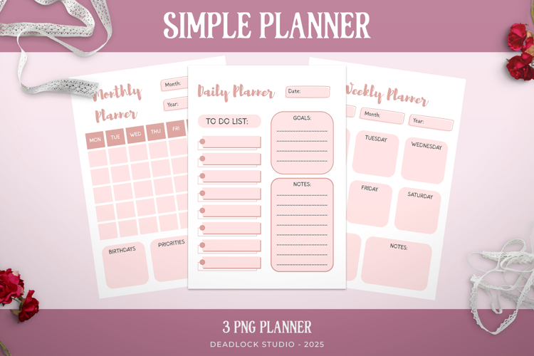 Simple Pink Planner