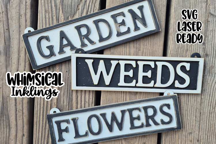 Simple Garden Signs Laser SVGs