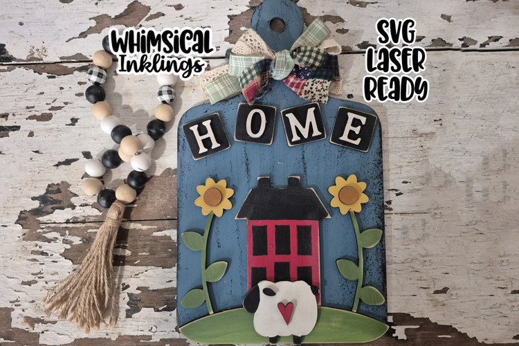 Simple Home Sign Laser SVG