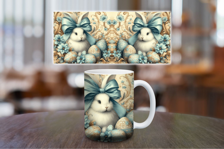 Mug Wrap Sublimation - vintage rabbit