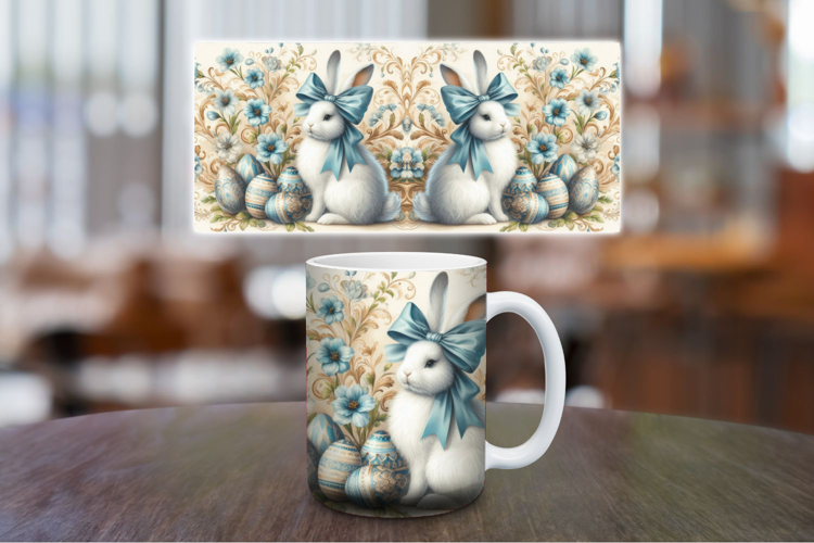 Mug Wrap Sublimation - vintage rabbit