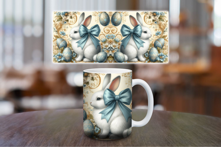 Mug Wrap Sublimation - vintage rabbit