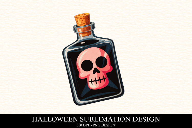 Halloween Poison Bottle Clipart PNG | Spooky Season Png