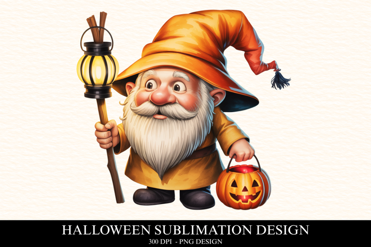 Halloween Gnome Clipart PNG | Spooky Season Png