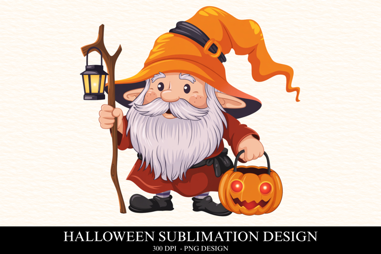 Halloween Gnome Clipart PNG | Spooky Season Png