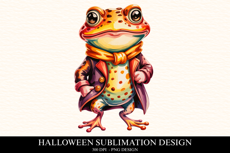 Halloween Frog Clipart PNG | Spooky Season Png