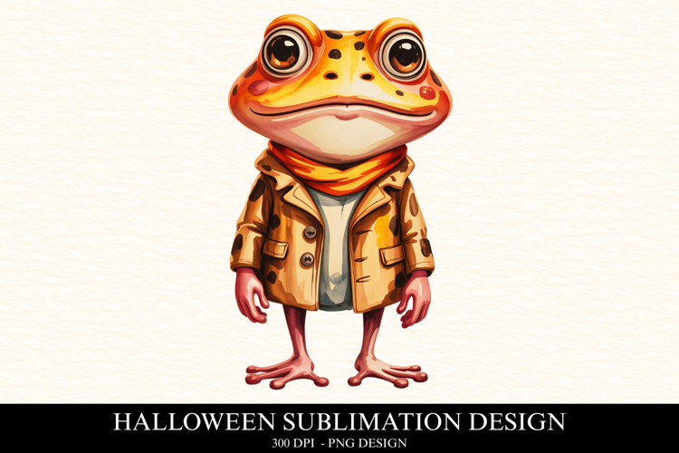 Halloween Frog Clipart PNG | Spooky Season Png