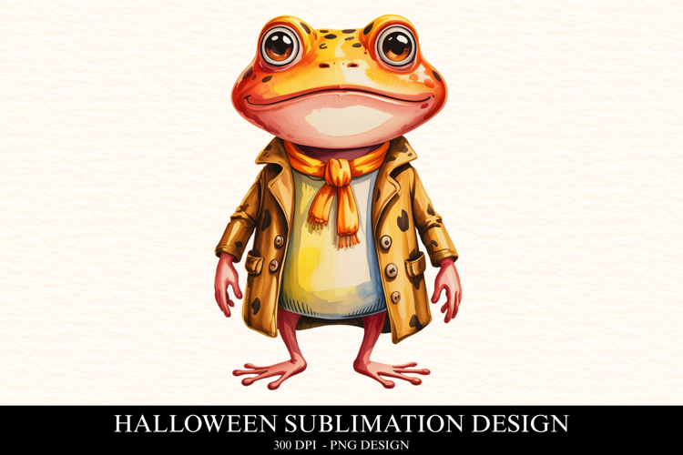 Halloween Frog Clipart PNG | Spooky Season Png