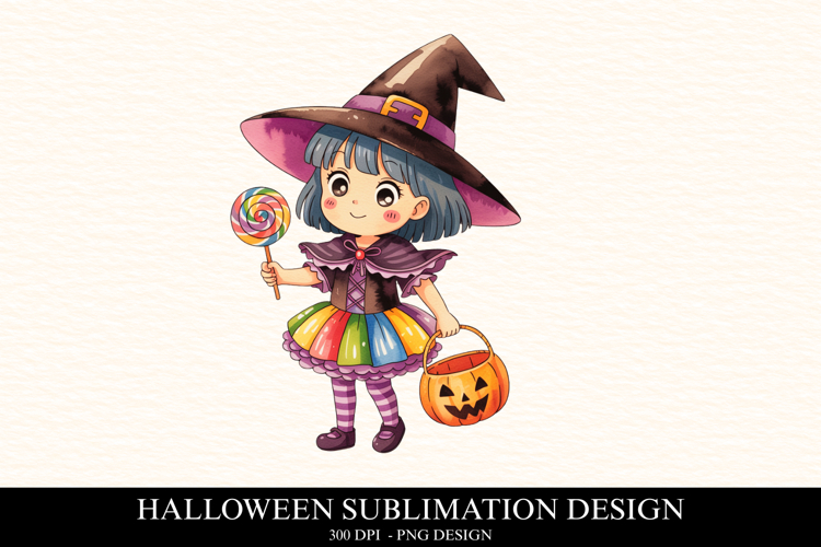 Halloween Witchy Girl Clipart PNG | Spooky Season Png