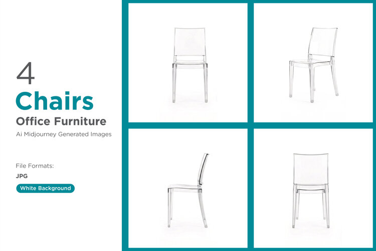 Modern transparent chairs Set elegant dining (6634782)