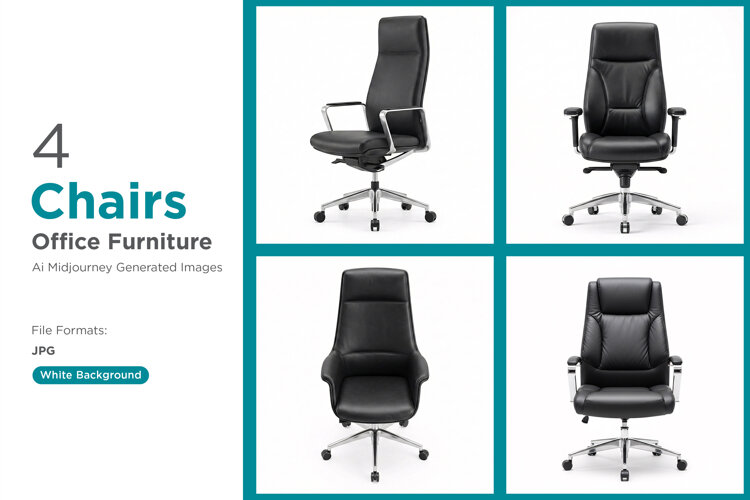 Modern black leather executive chair for a professional example image 1