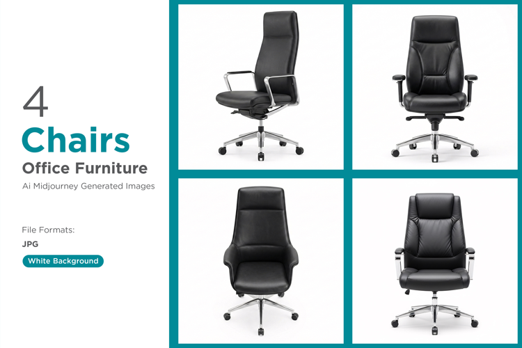 Modern black leather executive chair for a professional