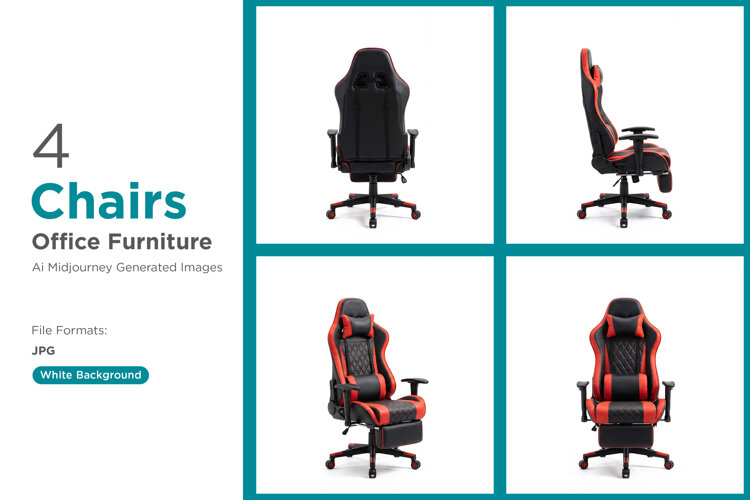 Gaming Chairs this stylish red & black racing style example image 1