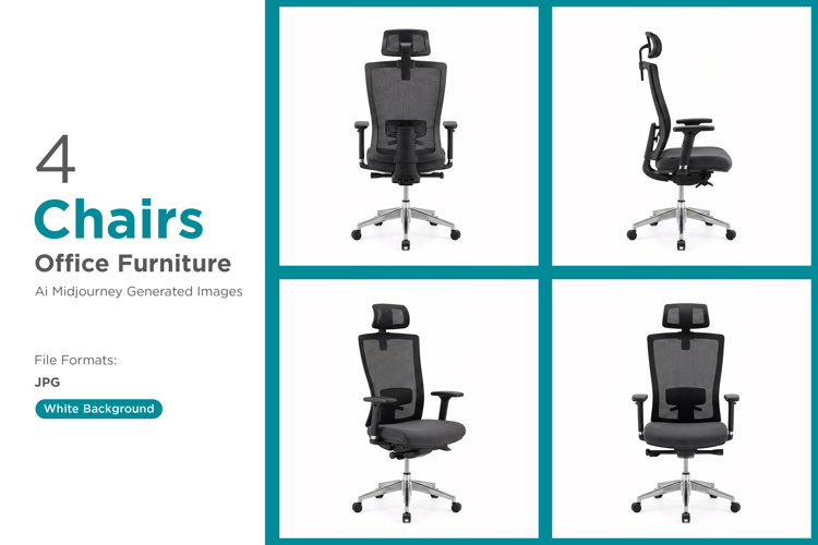 Ergonomic office chairs in 4 multiple angles for comfortable