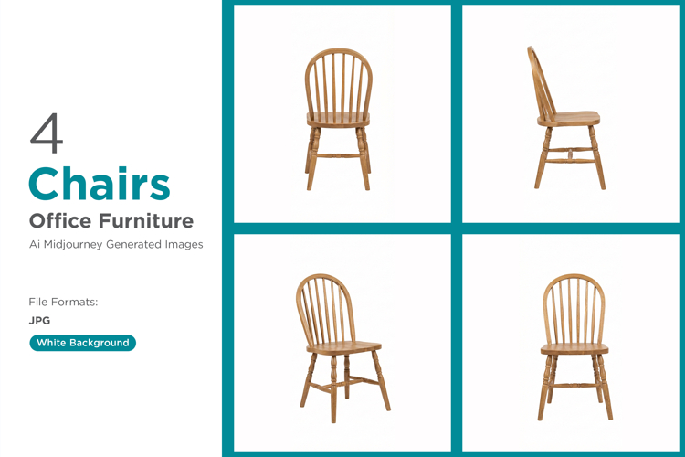 Charming wooden chairs showcase timeless design Set of 4