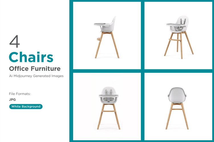 Stylish baby high chairs with wooden legs for modern family
