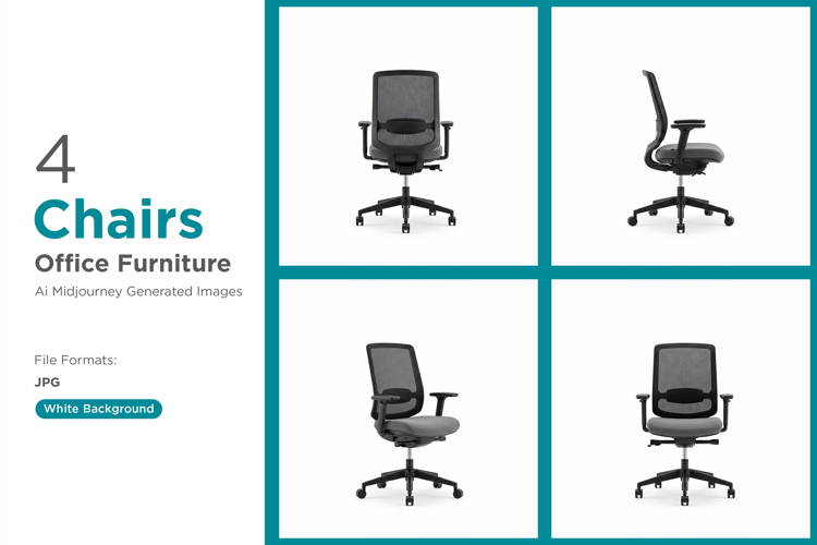 Modern ergonomic office chairs in gray offer comfort Set