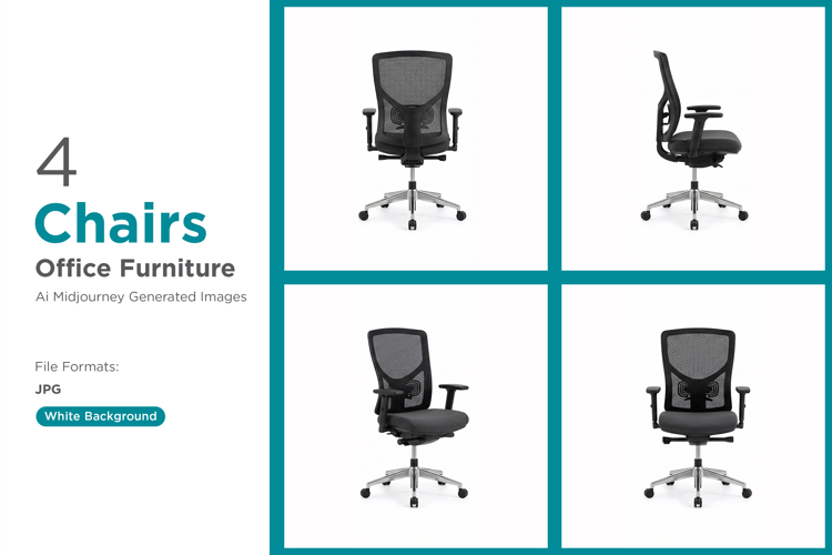 Modern ergonomic office chairs in gray offer comfort Set