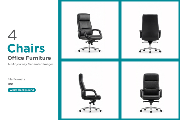 Executive black leather office chairs showcase comfort Set