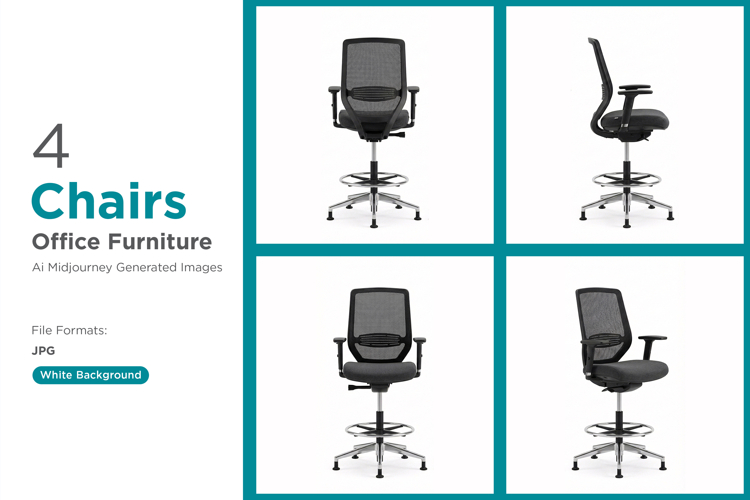 Ergonomic mesh drafting chairs offer modern design Set