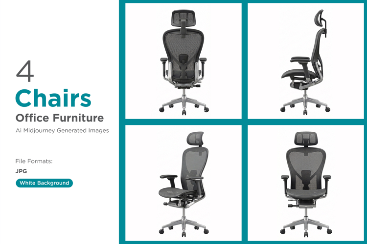 Ergonomic mesh office chair for ultimate comfort Set
