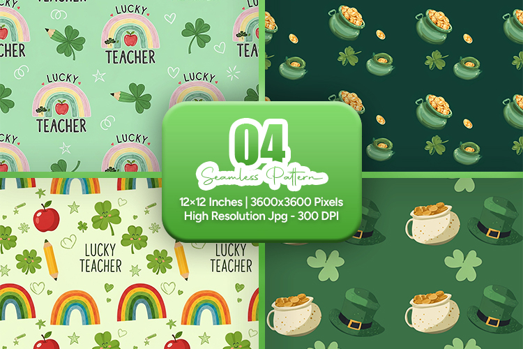 Lucky Teacher St Patrick Paper Pack - Leprechaun & Clovers