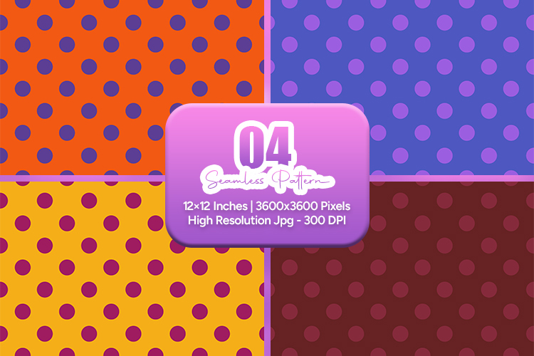 Bright Polka Dot Seamless Pattern
