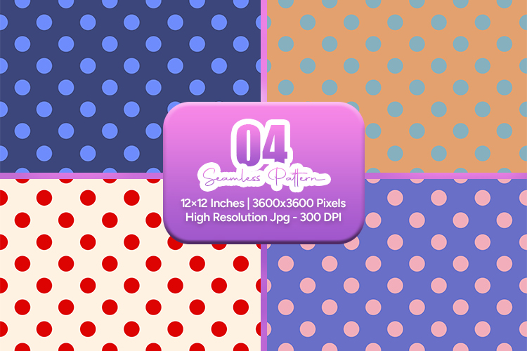 Bright Polka Dot Seamless Pattern