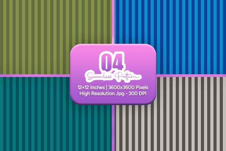 Cool Tone Stripe Seamless Pattern Pack