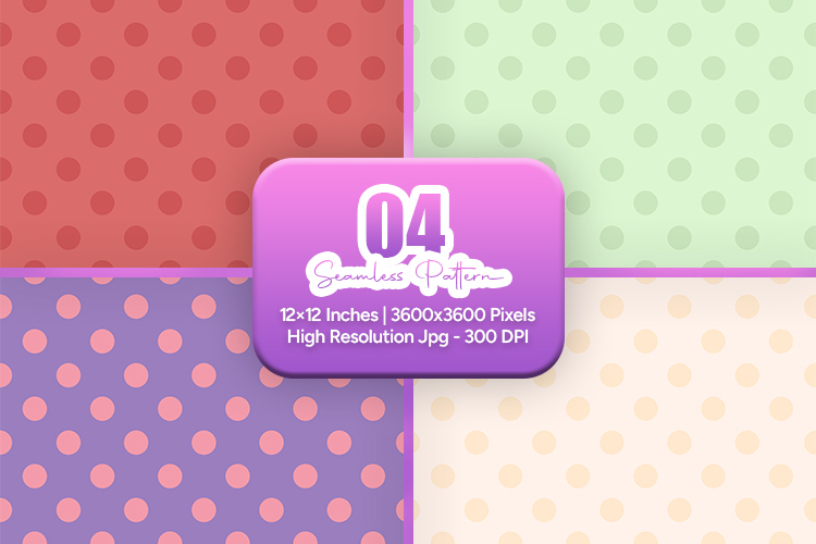 Pastel Polka Dot Seamless Pattern